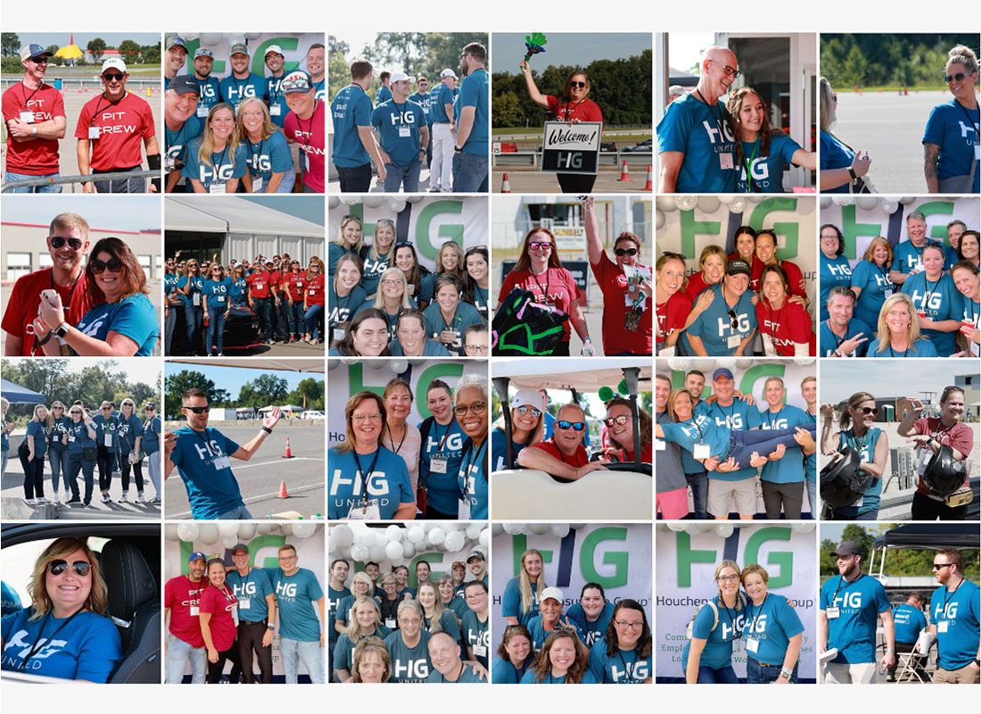 Join Our Team - Collage of Photos of the Houchens Insurance Group Team Together at Events Smiling and Having Fun Together